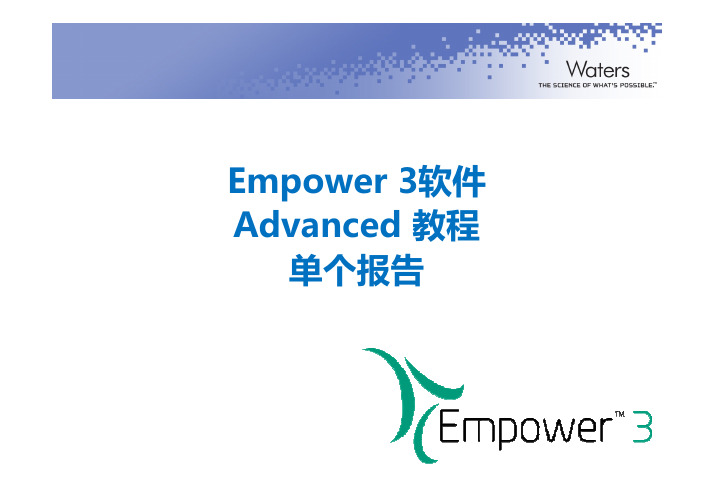 E3 Advanced 10 Empower 单个报告