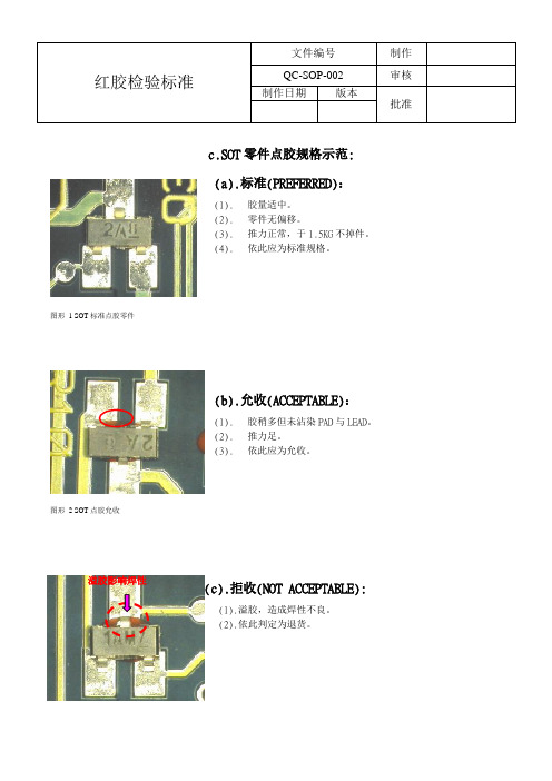 SMT红胶检验标准及允收标准