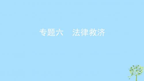 浙江专用2020版高考政治大一轮优选专题六法律救济课件新人教版选修5201903051101