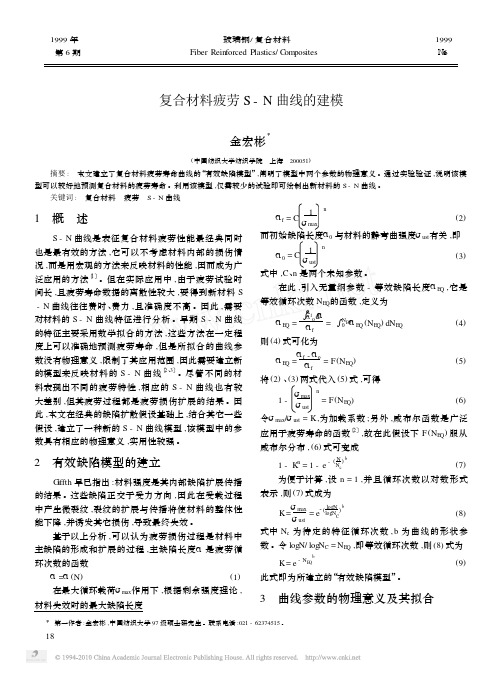 复合材料疲劳S_N曲线的建模