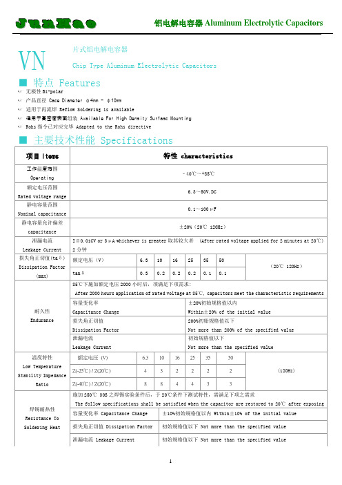 VN 85℃无极性Bi-polar