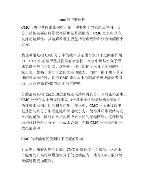 cmc的溶解原理