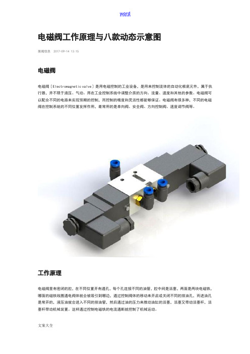 电磁阀工作原理及八款动态示意图