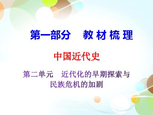 2020届中考历史复习课件：第一部分-中国近代史第二单元 (共48张PPT)