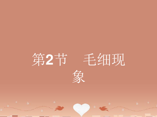 高中物理 3.2毛细现象课件 鲁科版选修33