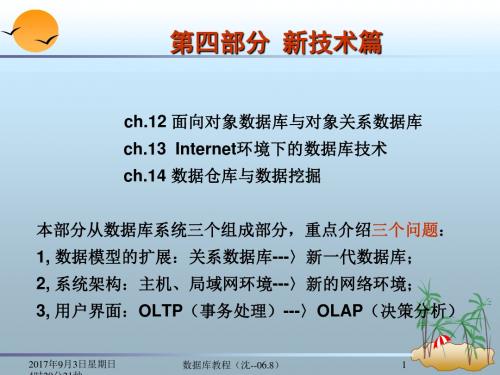 ch.12面向对象数据库与对象关系数据库