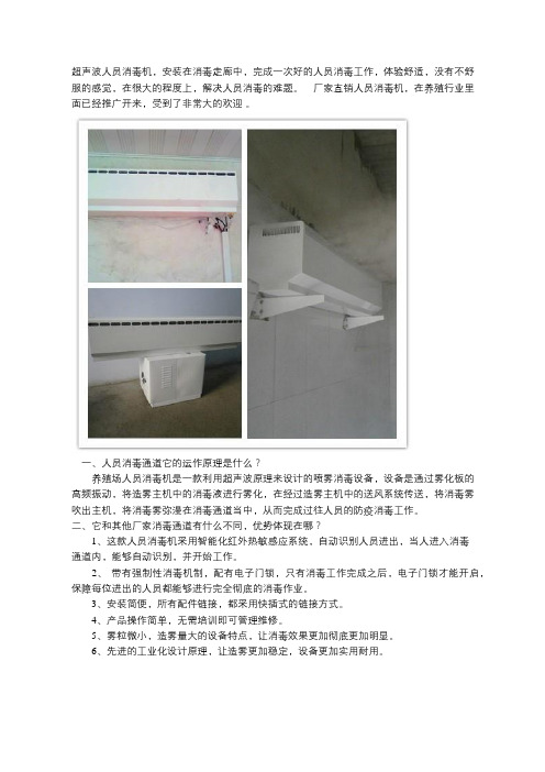 人员消毒机超声波通道消毒防疫