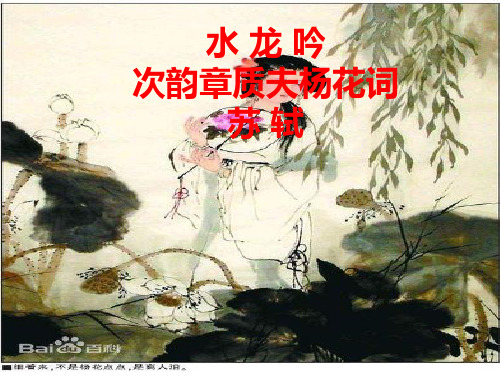 《水龙吟(似花还似非花)》