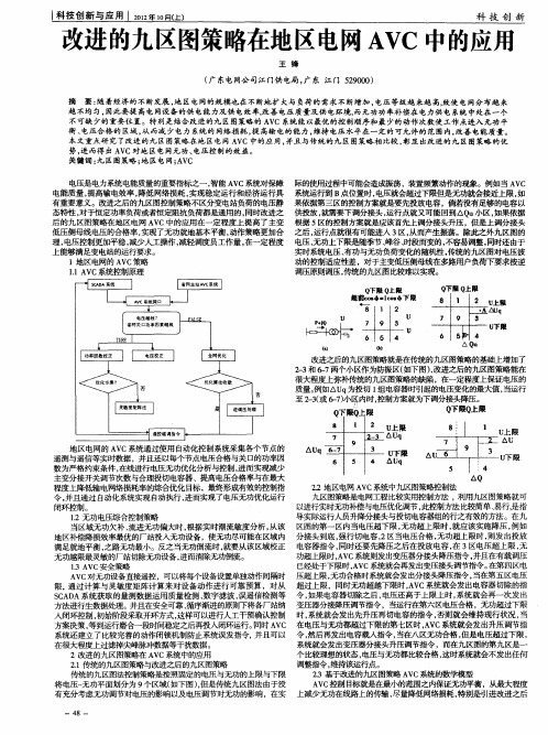 改进的九区图策略在地区电网AVC中的应用