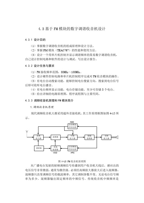 FM收音机资料