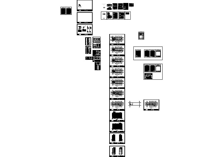 1751平米5层办公楼建筑设计cad施工图