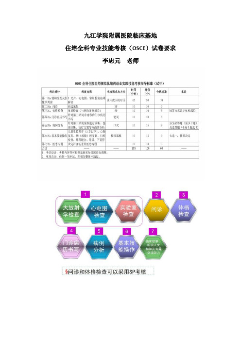 11全科李忠元——规培OSCE试卷(考卷  2019)