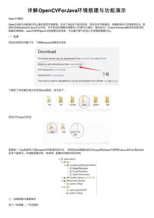 详解OpenCVForJava环境搭建与功能演示