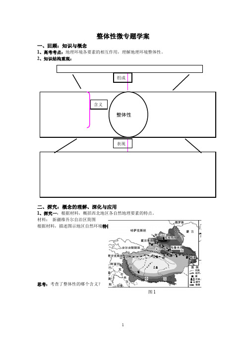 整体性学案