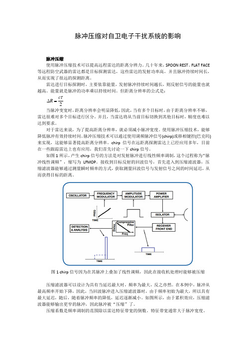 脉冲压缩对自卫电子干扰系统的影响