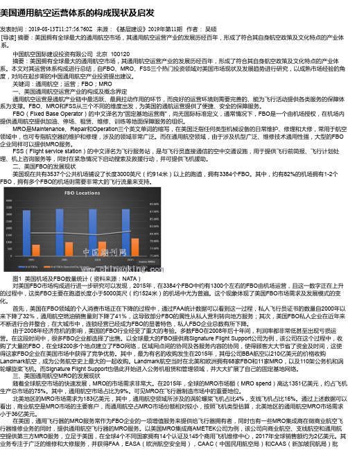 美国通用航空运营体系的构成现状及启发