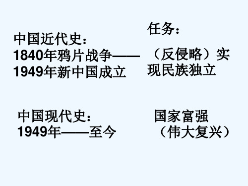 历史分期中国近代史