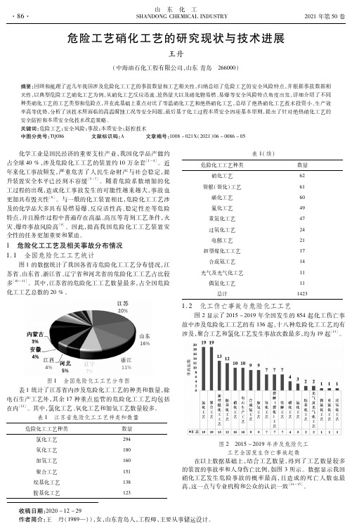 危险工艺硝化工艺的研究现状与技术进展