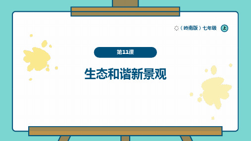 《课生态和谐新景观》课件 2024—2025学年岭南美版(2024) 初中美术七年级上册