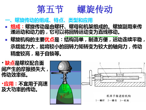 螺旋传动的组成