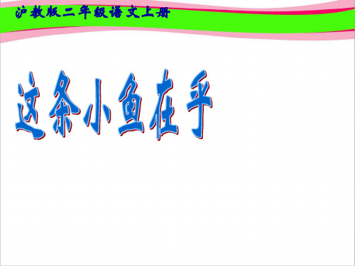 (沪教版)二年级语文上册省优获奖课件 这条小鱼在乎 1