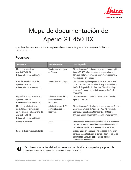 Leica Aperio GT 450 DX 扫描仪用户手册说明书