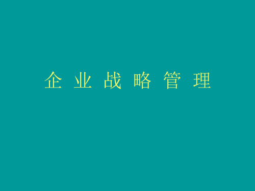 企业战略管理(299页)