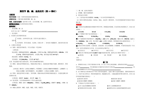 20 第四节 酸、碱、盐的应用