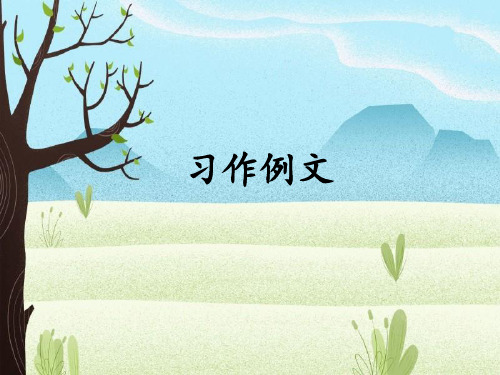 部编版(统编)三年级语文上册《习作例文》精品课件