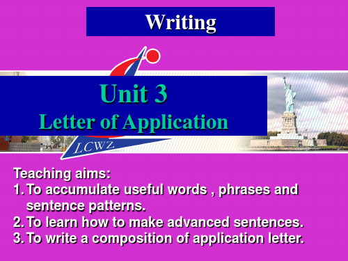 人教课标版高中英语选修8Unit3Writing(共18张PPT)