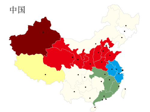 中国各省矢量地图(精确到县级市)ppt课件