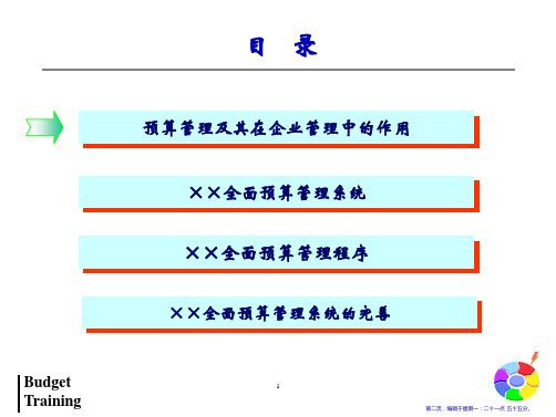 全面预算管理系统与程序56页PPT