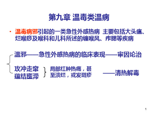 温毒类温病ppt课件