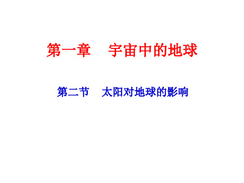 (完整)中图版高中地理必修一《太阳地球的影响》用课件精品PPT资料精品PPT资料