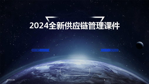 2024版全新供应链管理课件