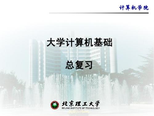 大学计算机基础2010总复习资料