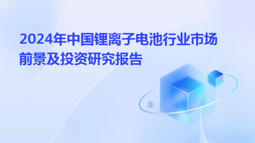 2024年中国锂离子电池行业市场前景及投资研究报告