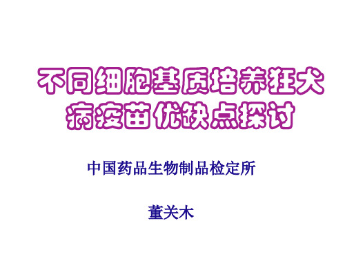 不同细胞基质狂犬病疫苗的优缺点探讨-董关木