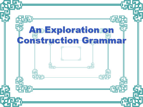 Construction Grammar