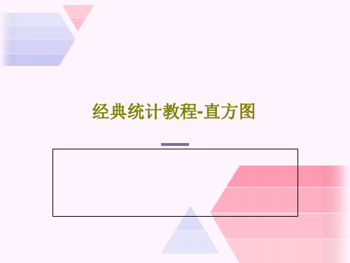 经典统计教程-直方图22页PPT