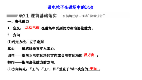 高三总复习物理课件 带电粒子在磁场中的运动