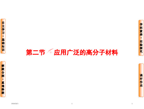 高中化学人教版选修五课件 第5章-第2节 应用广泛的高分子材料