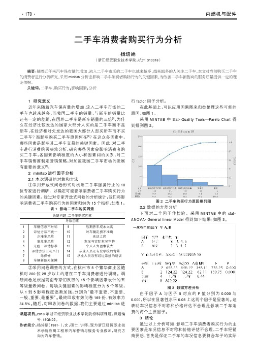 二手车消费者购买行为分析