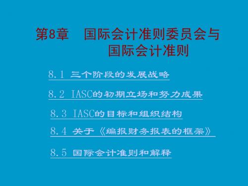 8国际会计准则委员会与国际会计准则