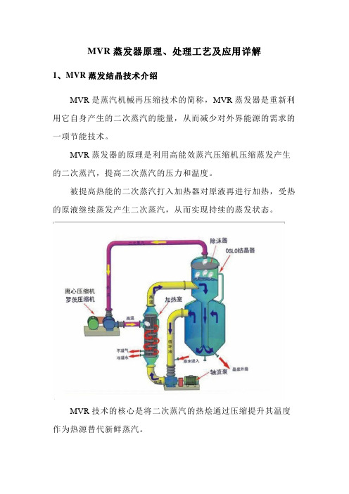 MVR蒸发器原理、处理工艺及应用详解