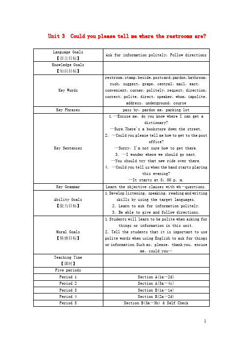 九年级英语全册Unit3单元分析新版人教新目标版