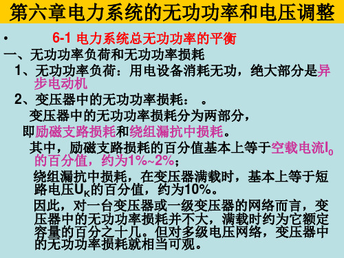 电气考研《电力系统稳态课程》第6章 电力系统的无功功率和电压