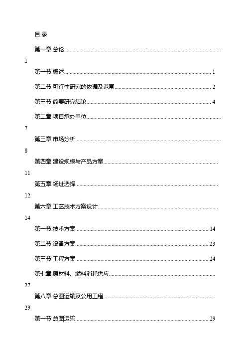 服装加工生产线项目可行性研究报告