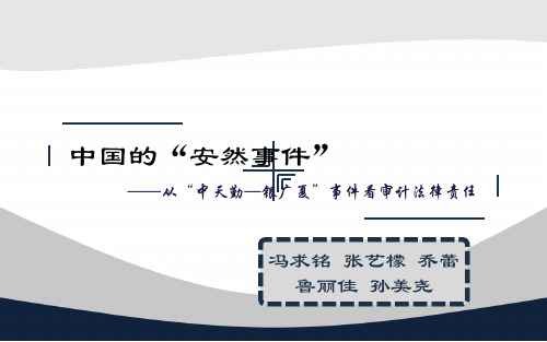 从“中天勤_银广夏”事件看审计法律责任