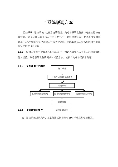 系统联调方案